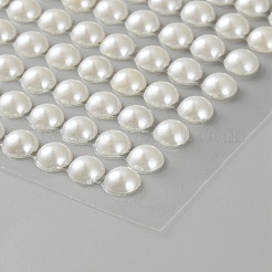 Acrylic Imitation Pearl Stickers&nbsp;STIC-WH20006-03C