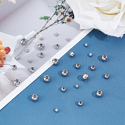 30Pcs 3 Style 201 Stainless Steel Beads&nbsp;STAS-PH0003-41