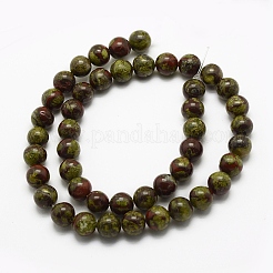 Natural Dragon Blood Beads Strands&nbsp;G-G735-34-6mm