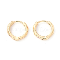 Cubic Zirconia Huggie Hoop Earrings&nbsp;EJEW-I260-20G-NR