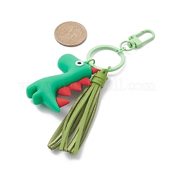 Cute PVC Dinosaur Tassel Keychain&nbsp;KEYC-JKC00602