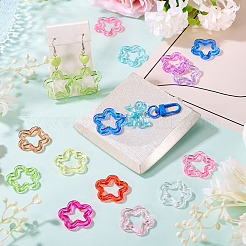 60Pcs 12 Styles Transparent Acrlyic Pendants&nbsp;MACR-TA0002-48