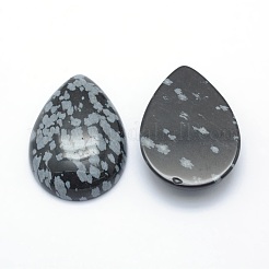 Natural Snowflake Obsidian Cabochons&nbsp;G-P393-G11