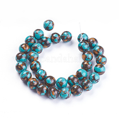 Synthetic Bronzite Beads Strands&nbsp;G-F647-01
