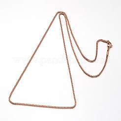 304 Stainless Steel Box Chain Venetian Chain Necklaces&nbsp;NJEW-I065-13B