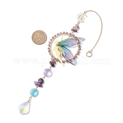 Fairy Brass & Resin Pendant Decorations&nbsp;HJEW-TA00247-02