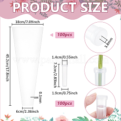100Pcs Plastic Flower Bouquet Bags&nbsp;AJEW-FG0005-24