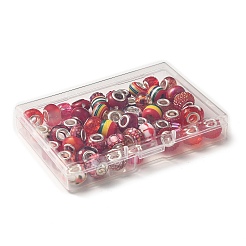 Acrylic & Resin & Polymer Clay Rhinestone European Beads&nbsp;FPDL-NB0001-05