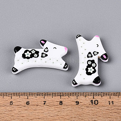 Printed Opaque Resin Beads&nbsp;RESI-N043-05