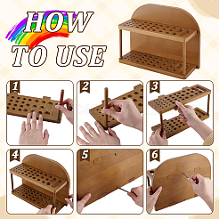 Wood Pen Holder&nbsp;ODIS-WH0025-240