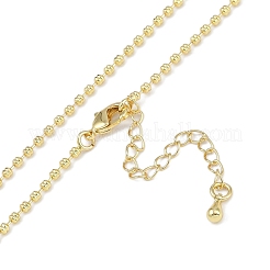 Rack Plating Brass Ball Chain Necklaces for Women&nbsp;NJEW-K382-02G