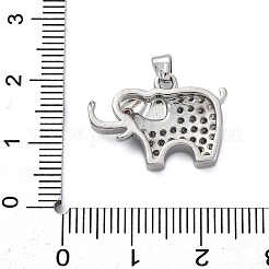 Brass Micro Pave Cubic Zirconia Pendants&nbsp;KK-V009-29G