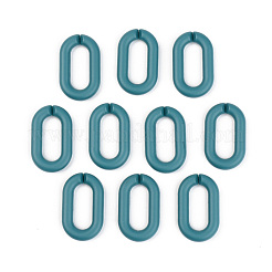 Opaque Spray Painted Acrylic Linking Rings&nbsp;OACR-T024-02-I