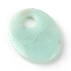 Natural Flower Amazonite Pendants&nbsp;G-Q458-32