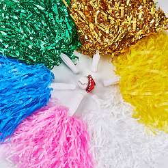 12Pcs 6 Styles Plastic Cheerleading Pom Poms Cheerleading Hand Flowers&nbsp;AJEW-CN0002-99