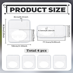 4Pcs Plastic Coin Storage Box&nbsp;AJEW-LP0003-11A