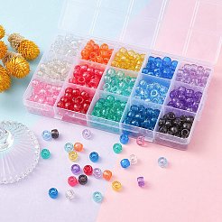 450Pcs 15Colors Transparent Plastic Beads&nbsp;KY-YW0001-49