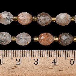 Natural Copper Rutilated Quartz Beads Strands&nbsp;G-F809-A41-01