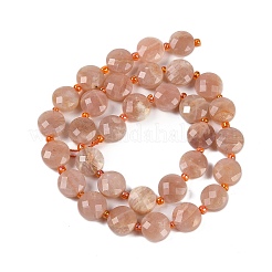 Natural Peach Moonstone Beads Strands&nbsp;G-B094-A04-01