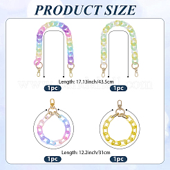 4Pcs 4 Colors Bag Chain Straps&nbsp;AJEW-BM0001-10A