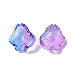Transparent Spray Painted Glass Pendants&nbsp;GLAA-E038-01