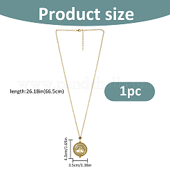 1Pc Magnifying Glass Magnetic Locket Pendant Necklaces for Women&nbsp;TOOL-FH0001-86