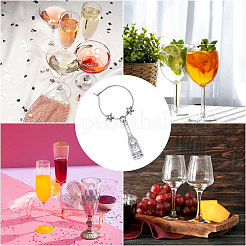 23Pcs 23 Styles Brass Wine Glass Charms&nbsp;AJEW-GL00003