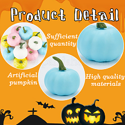 12Pcs 4 Colors Polyethylene Artificial Pumpkin&nbsp;DJEW-GF0001-71B
