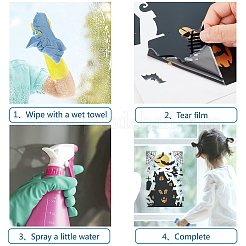 2 Sets PVC Plastic Window Sticker Decorations&nbsp;DIY-GF0005-66A