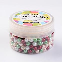 Glass Pearl Bead Sets&nbsp;HY-JP0001-02-E