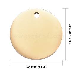 304 Stainless Steel Pendants&nbsp;STAS-I140-15B-G