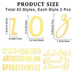 Acrylic Mirror Effect Cake Toppers&nbsp;AJEW-WH0038-84A