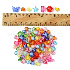 15 Styles Transparent Acrylic Beads&nbsp;TACR-FS0001-49