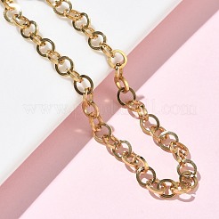 304 Stainless Steel Rolo Chain Bracelets for Women&nbsp;BJEW-Z152-01G