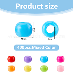 400Pcs Acrylic European Beads&nbsp;MACR-DC0001-16