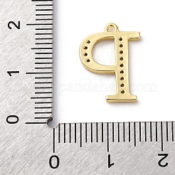 Rack Plating Brass Micro Pave Cubic Zirconia Pendant&nbsp;KK-H449-76G-18