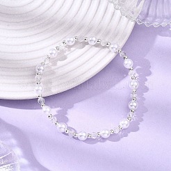 Round ABS Plastic Imitation Pearl Beads Bracelets&nbsp;BJEW-JB12838
