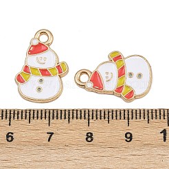 Christmas Themes Alloy Enamel Pendants&nbsp;ENAM-Z023-01G-08