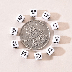 Craft White Acrylic Beads&nbsp;MACR-YW0001-13