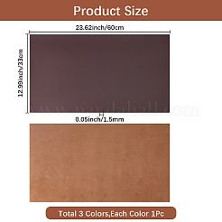 3Pcs 3 Colors PVC Leather Fabric&nbsp;FIND-CL0002-33