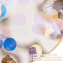 Iridescent PVC Paillette/Sequins Pendants&nbsp;PVC-GO0001-02E