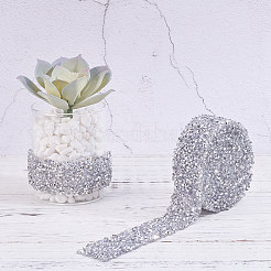 Glitter Resin Hotfix Rhinestone(Hot Melt Adhesive On The Back)&nbsp;OCOR-WH0052-01F