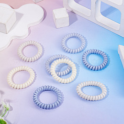 8Pcs 4 Colors Plastic Hair Accessories&nbsp;OHAR-TADJ0001-01