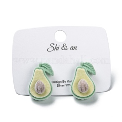Flocky Velvet Stud Earrings&nbsp;EJEW-G284-05