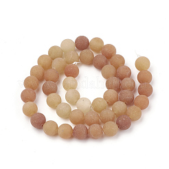 Natural Red Aventurine Beads Strands&nbsp;G-T106-265