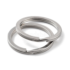 Non-Tarnish 304 Stainless Steel Split Key Rings&nbsp;STAS-Q314-01B-P