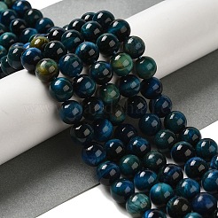 Dyed Natural Tiger Eye Beads Strands&nbsp;G-G102-A02-04
