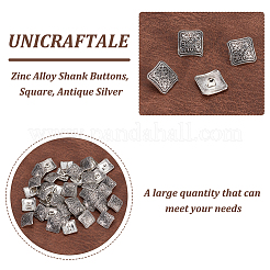 40Pcs Zinc Alloy Shank Buttons&nbsp;BUTT-UN0001-06