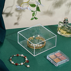 Square Transparent Acrylic Jewelry Packing Boxes with Lid&nbsp;CON-WH0085-169