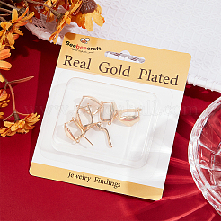 10Pcs Brass Hoop Earrings Findings&nbsp;FIND-BBC0002-17